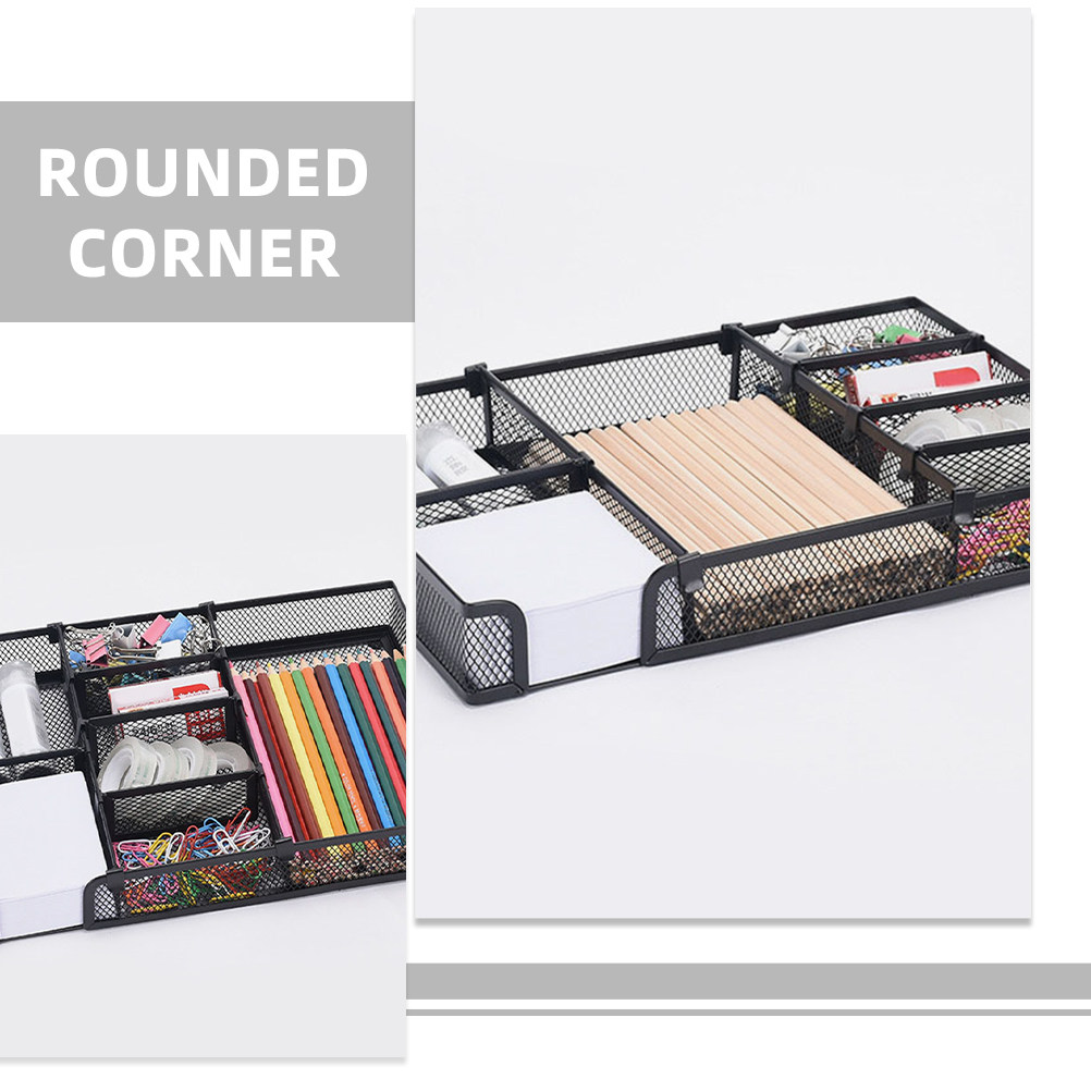 صينية تخزين مكتبية، منظم معدني - مراجعة Office Drawer Organizer وسعره