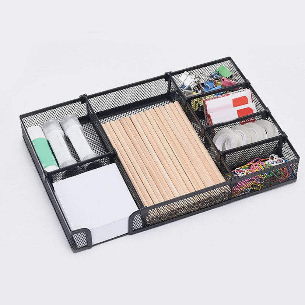 صينية تخزين مكتبية، منظم معدني - مراجعة Office Drawer Organizer وسعره