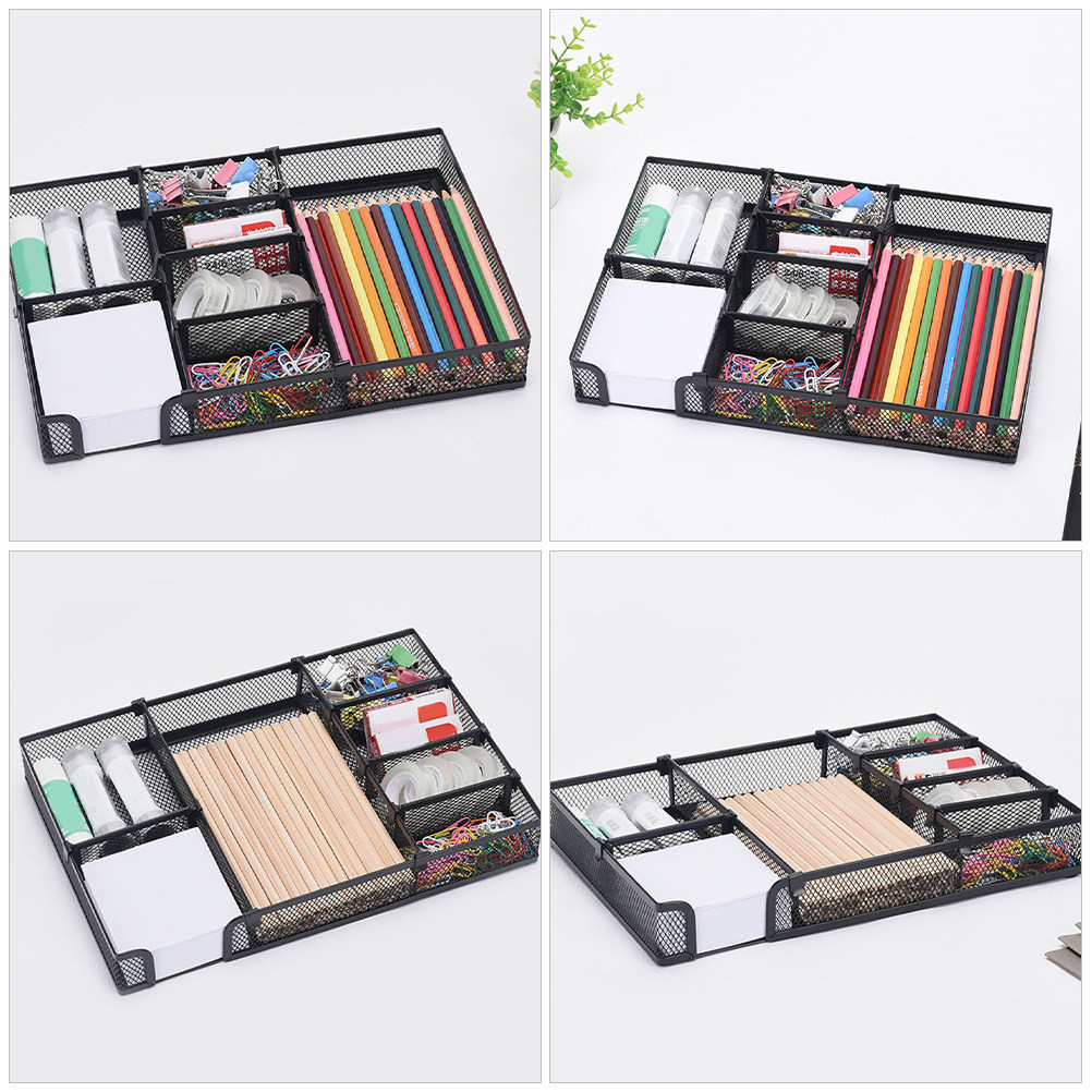 صينية تخزين مكتبية، منظم معدني - مراجعة Office Drawer Organizer وسعره