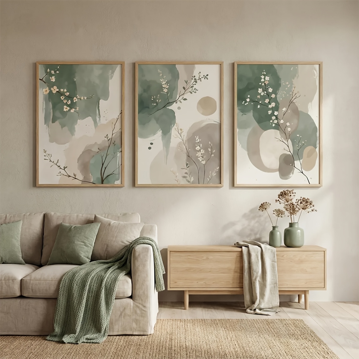 3 قطع من لوحات فنية جدارية على - مراجعة Home Office Image وسعره