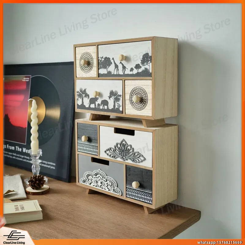خزانة أدراج خشبية للمكتب بنمط  - مراجعة Office Drawer Organizer وسعره