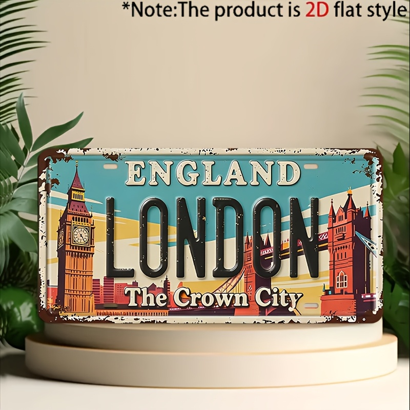 لافتة معدنية بتصميم مدينة لندن - مراجعة Home Office Of London وسعره
