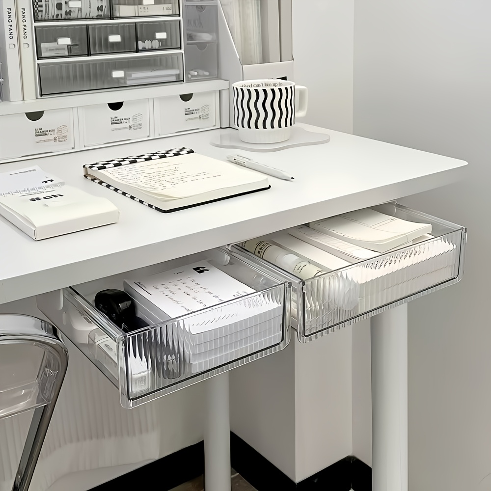 منظم أدراج شفاف يثبت تحت المكت - مراجعة Office Drawer Organizer وسعره