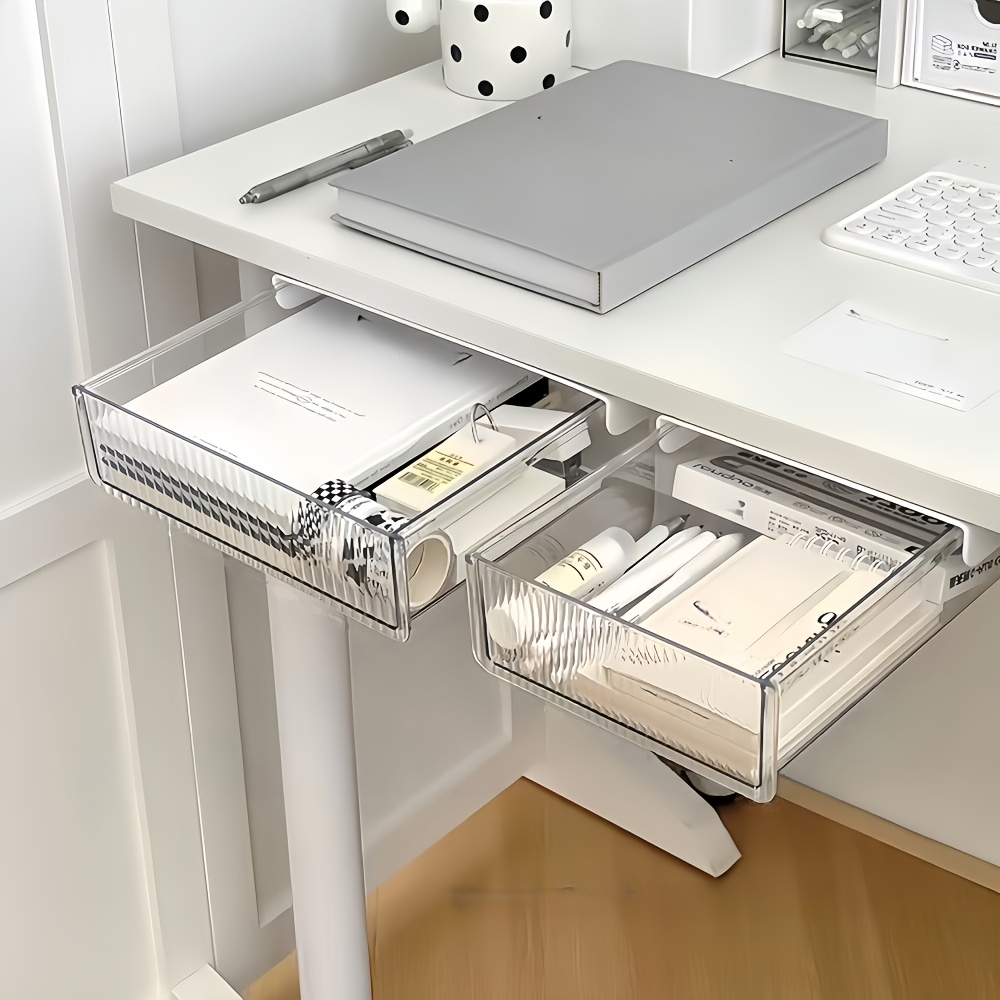 منظم أدراج شفاف يثبت تحت المكت - مراجعة Office Drawer Organizer وسعره