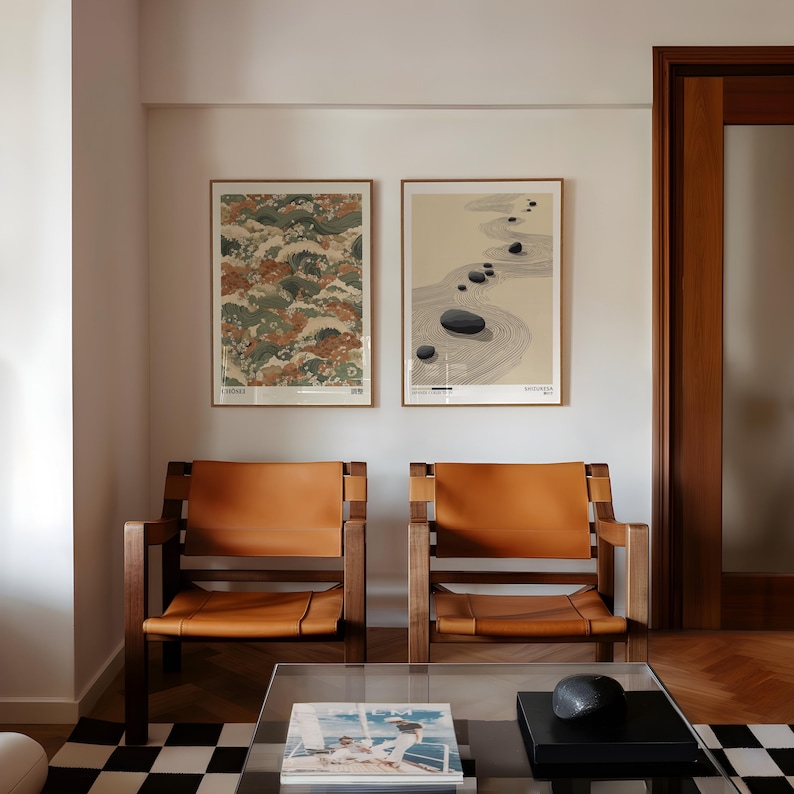 قطعتان من لوحات فنية جدارية عل - مراجعة Home Office Image وسعره